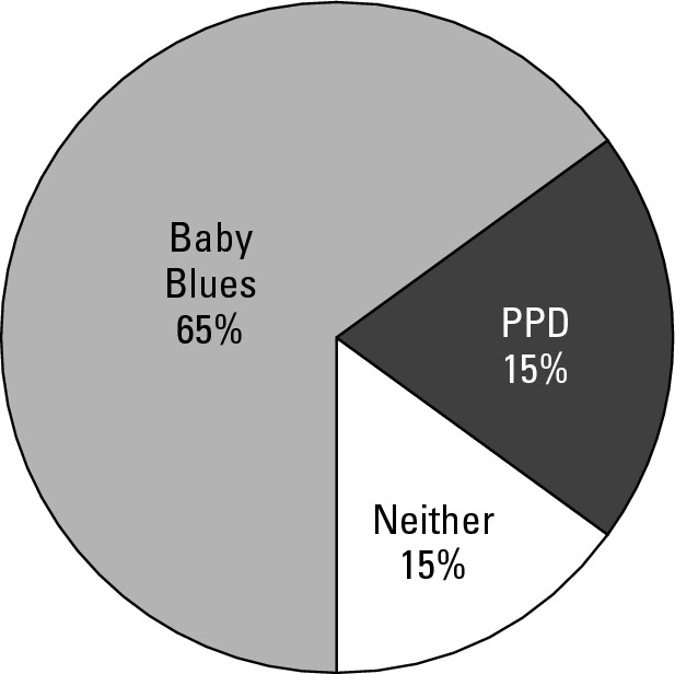 Figure 2-1: The occurrence of the baby blues, PPD, and a healthy postpartum experience.